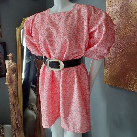 NWT Handmade Puff Sleeved Mini Dress - Picture 6 of 14